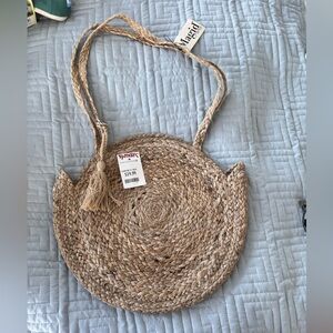 Magid Woven Straw Shoulder Bag